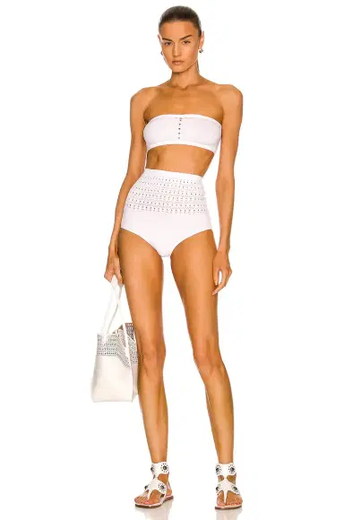 ALAÏA Seamless Perforated Bikini Set | Thumbnail 4