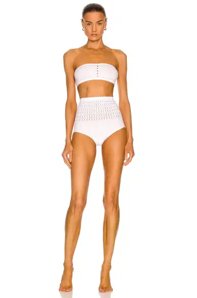 ALAÏA Seamless Perforated Bikini Set | Thumbnail 1