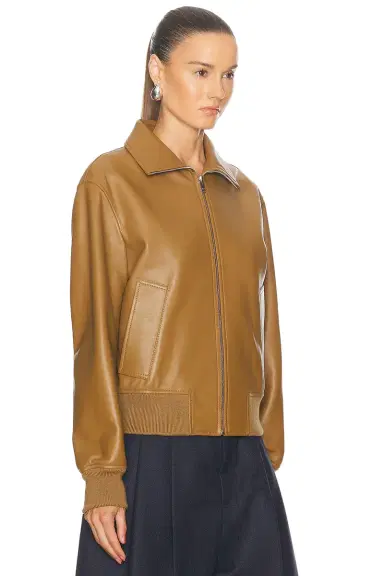 Bottega Veneta Leather Bomber Jacket | Thumbnail 2 Bottega Veneta Leather Bomber Jacket | Thumbnail 2