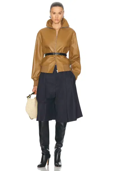 Bottega Veneta Leather Bomber Jacket | Thumbnail 4 Bottega Veneta Leather Bomber Jacket | Thumbnail 4