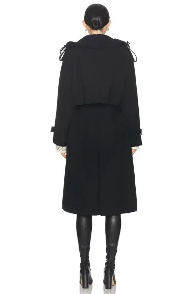 Bottega Veneta Wool Trench Coat | Thumbnail 3 Bottega Veneta Wool Trench Coat | Thumbnail 3
