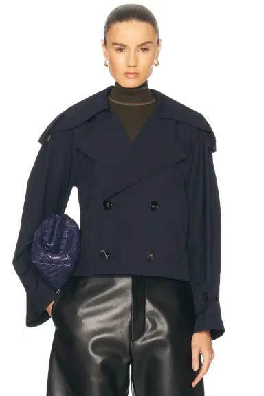 Bottega Veneta Cropped Trench Coat | Thumbnail 1
