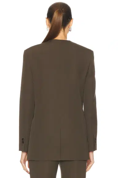 Bottega Veneta Collarless Blazer | Thumbnail 3 Bottega Veneta Collarless Blazer | Thumbnail 3