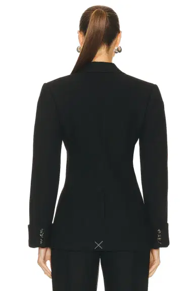 Bottega Veneta Structured Double Melange Jacket | Thumbnail 3 Bottega Veneta Structured Double Melange Jacket | Thumbnail 3