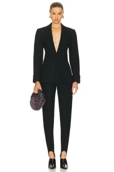 Bottega Veneta Structured Double Melange Jacket | Thumbnail 4 Bottega Veneta Structured Double Melange Jacket | Thumbnail 4