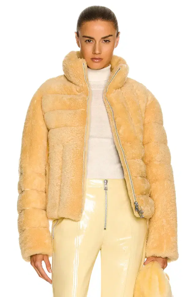 Bottega Veneta Short Teddy Shearling Jacket
