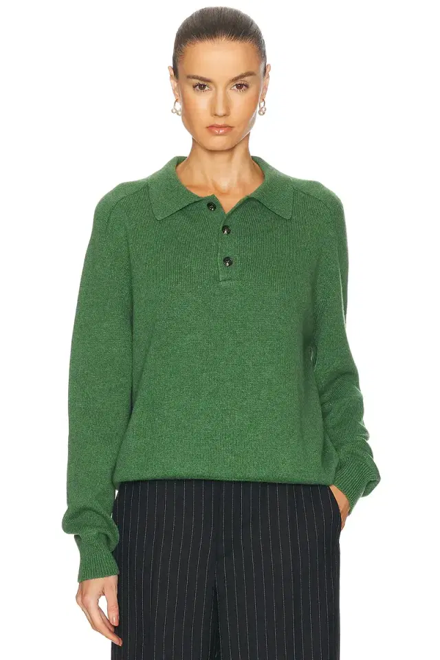 BODE Cashmere Polo Sweater