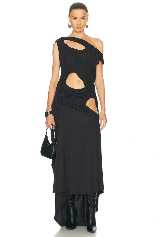 Di Petsa One Shoulder Midnight Dress