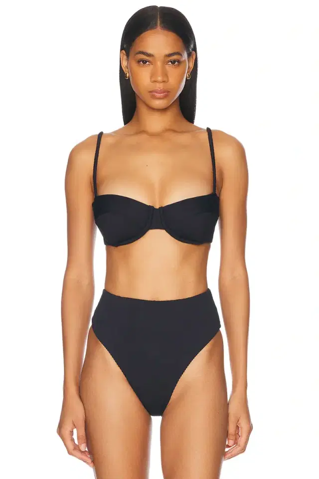 Ribbed Adjustable Vintage Bikini Top