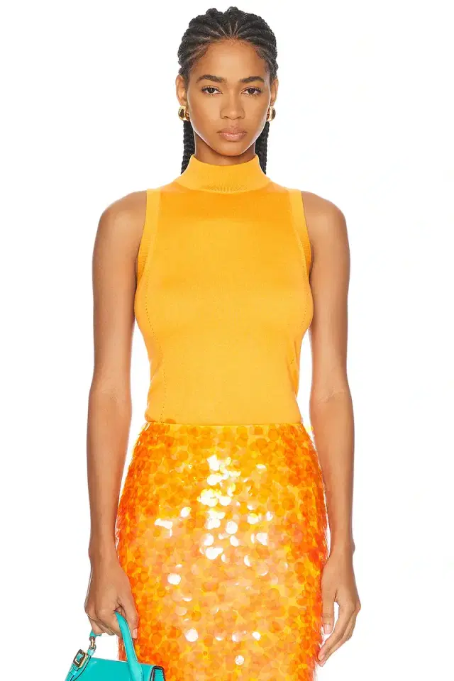 Carolina Herrera Mock Neck Top