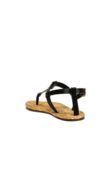 Saint Laurent Cassandra Flat Sandals | Thumbnail 3 Saint Laurent Cassandra Flat Sandals | Thumbnail 3