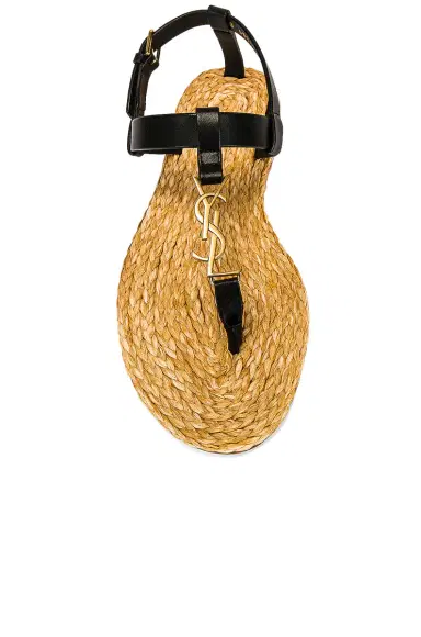 Saint Laurent Cassandra Flat Sandals | Thumbnail 4 Saint Laurent Cassandra Flat Sandals | Thumbnail 4