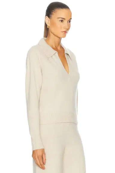 SPRWMN Henley Cashmere Sweater | Thumbnail 2