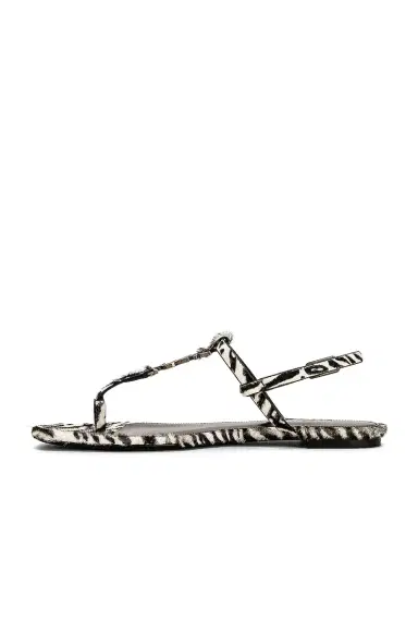 Saint Laurent Cassandra Flat Sandals | Thumbnail 5 Saint Laurent Cassandra Flat Sandals | Thumbnail 5