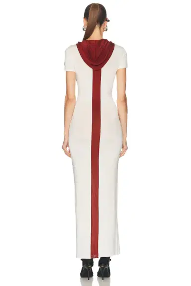Jean Paul Gaultier Inlaid Chevron Long Dress | Thumbnail 3