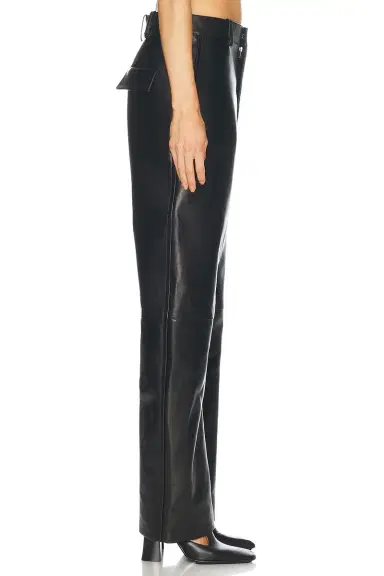 Bottega Veneta Leather Straight Leg | Thumbnail 3