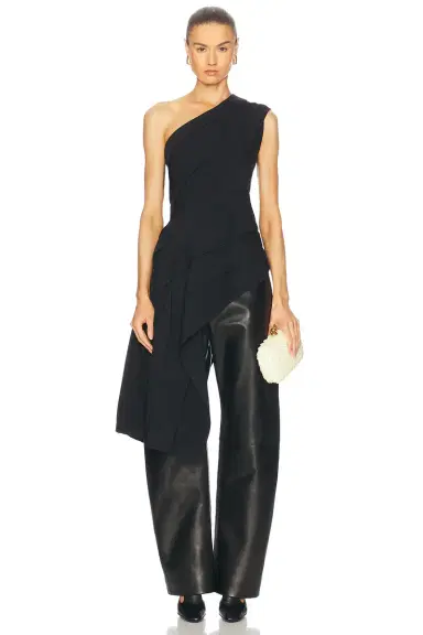 Bottega Veneta Leather Straight Leg | Thumbnail 5