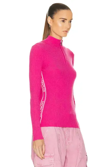 Moncler Zip Up Turtleneck Top | Thumbnail 2 Moncler Zip Up Turtleneck Top | Thumbnail 2