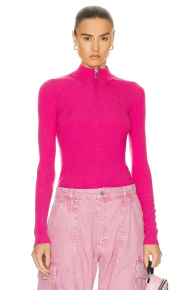 Moncler Zip Up Turtleneck Top | Thumbnail 1 Moncler Zip Up Turtleneck Top | Thumbnail 1