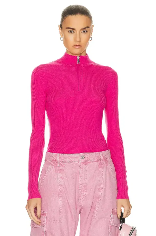 Moncler Zip Up Turtleneck Top