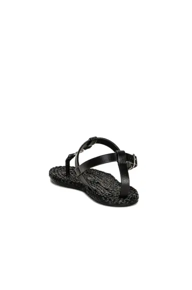 Saint Laurent Cassandra Flat Sandals | Thumbnail 3 Saint Laurent Cassandra Flat Sandals | Thumbnail 3