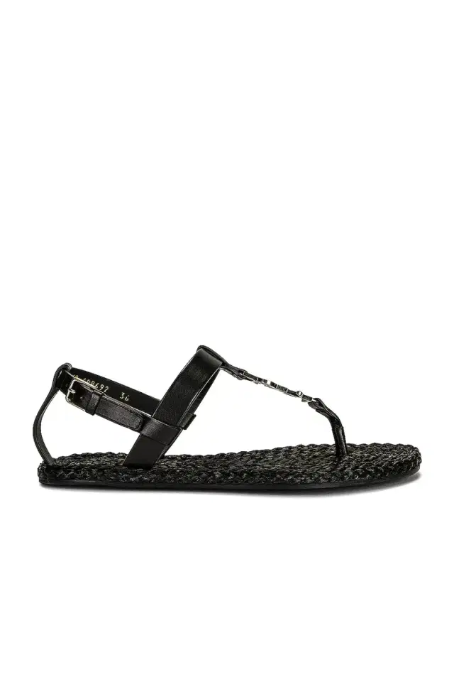 Saint Laurent Cassandra Flat Sandals