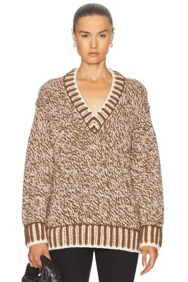 Moncler V-neck Sweater | Thumbnail 1 Moncler V-neck Sweater | Thumbnail 1