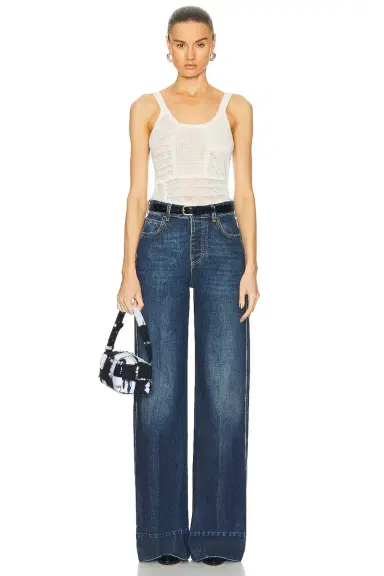 Bottega Veneta Indigo Wide Leg Jeans | Thumbnail 4 Bottega Veneta Indigo Wide Leg Jeans | Thumbnail 4