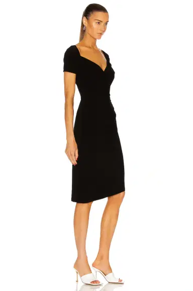 Norma Kamali Sweetheart Side Drape Dress | Thumbnail 2