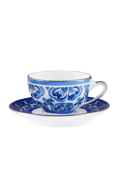 Dolce & Gabbana Casa Fiore Piccolo Espresso Cup And Saucer Set | Thumbnail 2