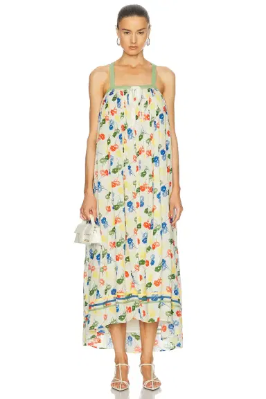 BODE Flower Stamp Dress | Thumbnail 1