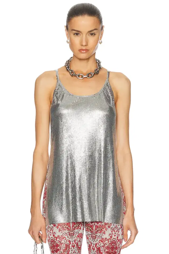 RABANNE Metallic Top