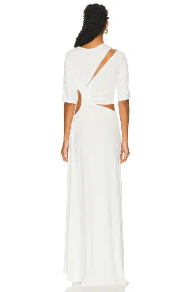 Sid Neigum Gathered Slit Maxi Dress | Thumbnail 4 Sid Neigum Gathered Slit Maxi Dress | Thumbnail 4