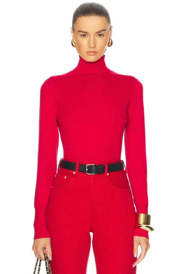 L'AGENCE Flora Turtleneck Top