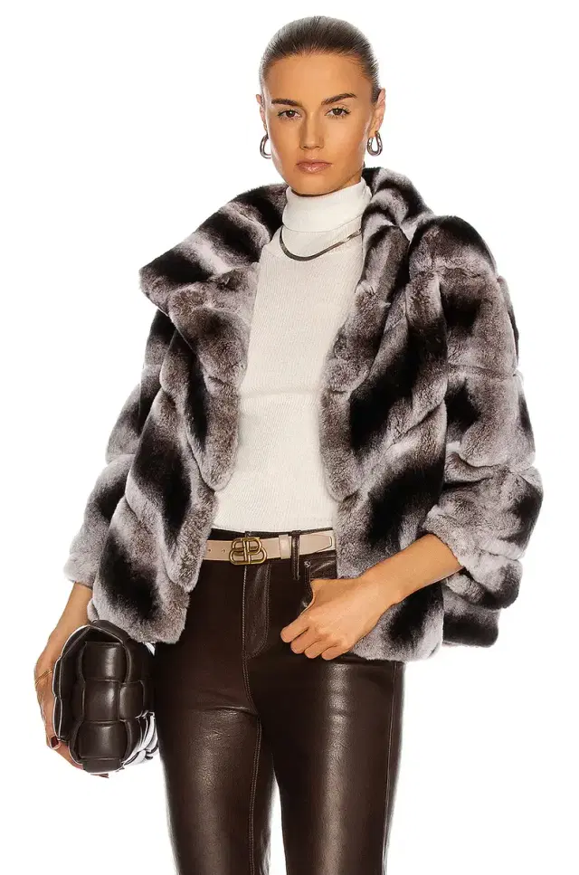 Yves Salomon Rex Rabbit Band Jacket