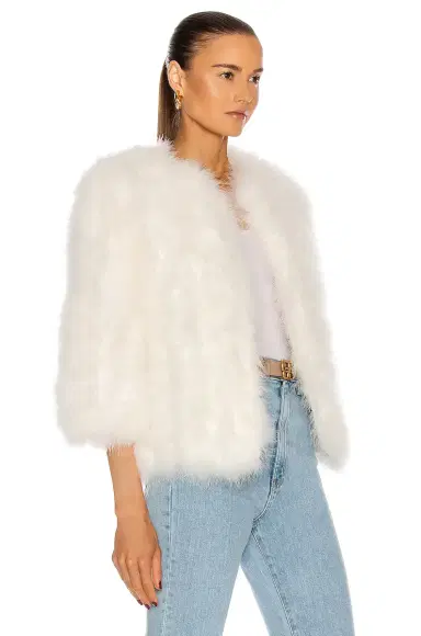 Yves Salomon Feather Jacket | Thumbnail 3 Yves Salomon Feather Jacket | Thumbnail 3