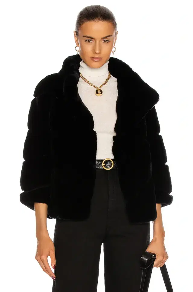 Yves Salomon Rex Rabbit Band Jacket