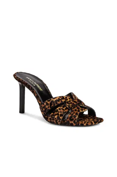 Saint Laurent Tribute Leopard Mules | Thumbnail 2