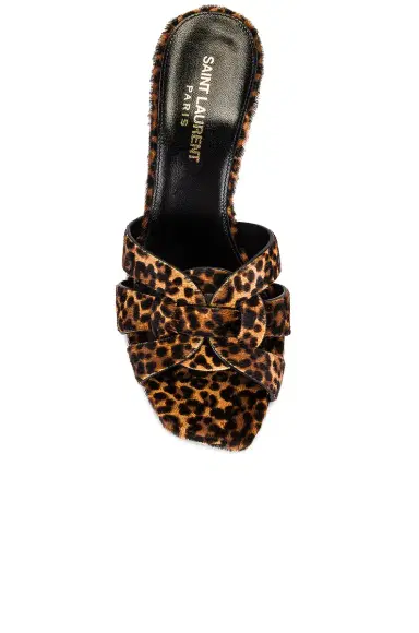 Saint Laurent Tribute Leopard Mules | Thumbnail 4