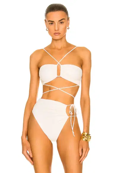 Magda Butrym Wrap Tie Bikini Top | Thumbnail 1 Magda Butrym Wrap Tie Bikini Top | Thumbnail 1