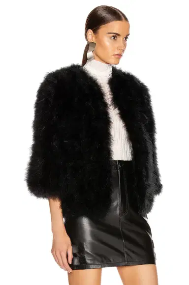 Yves Salomon Feather Jacket | Thumbnail 3 Yves Salomon Feather Jacket | Thumbnail 3