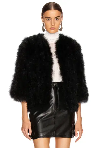Yves Salomon Feather Jacket | Thumbnail 1 Yves Salomon Feather Jacket | Thumbnail 1