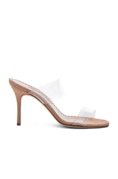 Manolo Blahnik PVC Scolto Sandals | Thumbnail 1