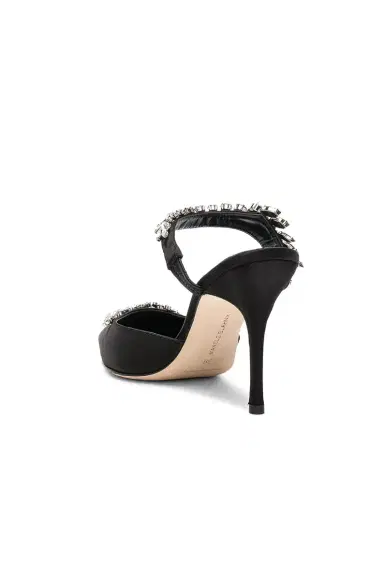 Manolo Blahnik Satin Lurum 90 Heels | Thumbnail 3 Manolo Blahnik Satin Lurum 90 Heels | Thumbnail 3