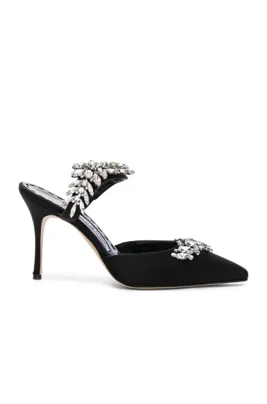 Manolo Blahnik Satin Lurum 90 Heels | Thumbnail 1 Manolo Blahnik Satin Lurum 90 Heels | Thumbnail 1