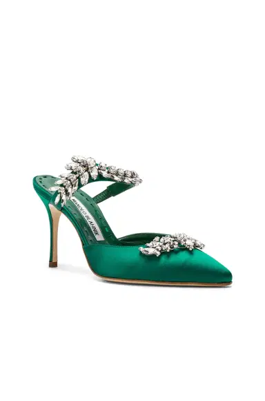 Manolo Blahnik Satin Lurum 90 Pump | Thumbnail 2 Manolo Blahnik Satin Lurum 90 Pump | Thumbnail 2
