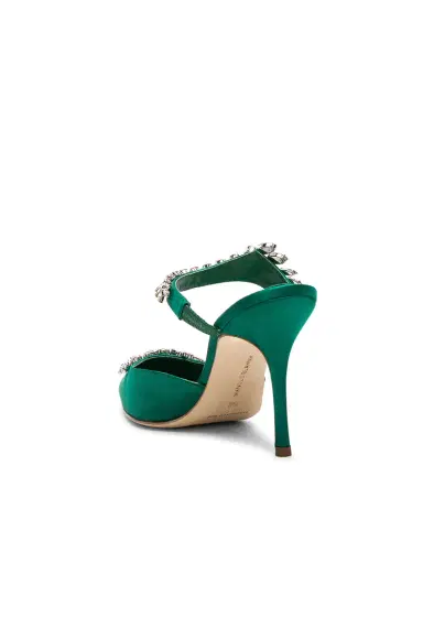 Manolo Blahnik Satin Lurum 90 Pump | Thumbnail 3 Manolo Blahnik Satin Lurum 90 Pump | Thumbnail 3