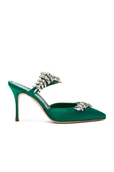 Manolo Blahnik Satin Lurum 90 Pump | Thumbnail 1 Manolo Blahnik Satin Lurum 90 Pump | Thumbnail 1