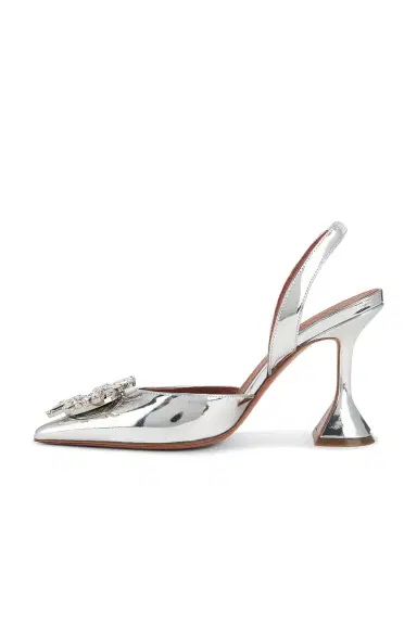 Amina Muaddi Begum 95 Mirror Sling Pump | Thumbnail 5 Amina Muaddi Begum 95 Mirror Sling Pump | Thumbnail 5