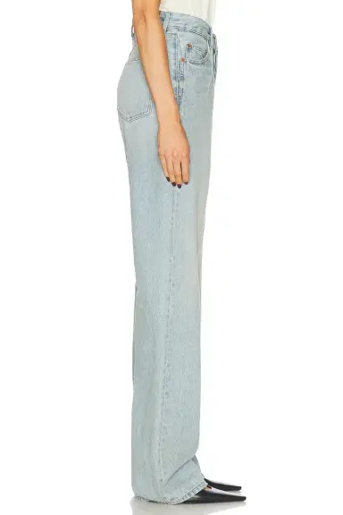 Saint Laurent High Waisted Wide Leg Jeans | Thumbnail 3 Saint Laurent High Waisted Wide Leg Jeans | Thumbnail 3